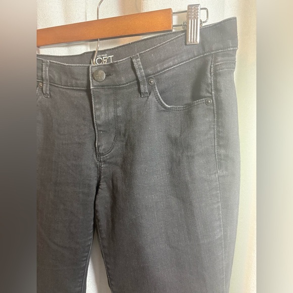 ✨ loft | modern straight jeans black size 10/30 0330 - Picture 3 of 13